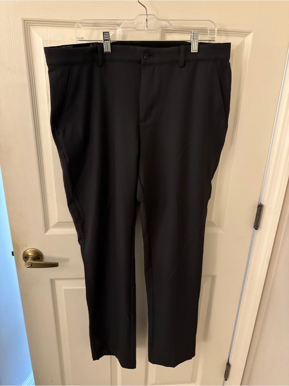 Greg Norman Collection Men's Dark Grey Dress Pants - Classic Straight Fit 36x32